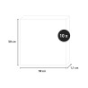 10 x decoratief geluidsabsorberend paneel walnoothout 58x58cm Deco AN Korting