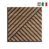 20 x decoratief paneel 58x58cm geluidsabsorberend walnoothout Deco MXN Kortingen