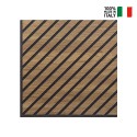 20 x decoratief paneel 58x58cm geluidsabsorberend walnoothout Deco MXN Voorraad