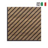 20 x decoratief paneel 58x58cm geluidsabsorberend walnoothout Deco MXN Voorraad