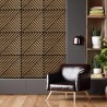 10 x decoratief akoestisch paneel 58x58 cm walnoothout Deco DN Aanbod