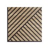 20 x houten geluidabsorberend decoratief eikenhouten paneel 58x58cm Deco MXR Catalogus