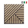 20 x decoratief eikenhouten akoestisch paneel 58x58cm Deco MXR Model