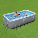 Bovengronds rechthoekig zwembad Bestway 56457 Power Steel 412x201x122 cm Korting
