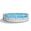 Bovengronds rond zwembad 427x107 cm Intex Prisma Frame Clearview 26722 Aanbieding
