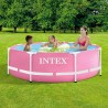Zwembad bovengronds rond 244x76cm roze Intex Pink Metal Frame 28292 Verkoop