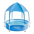 Rond Intex Canopy Metal Frame zwembad met zonneluifel 28209 Aanbieding