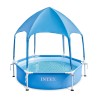 Rond Intex Canopy Metal Frame zwembad met zonneluifel 28209 Aanbieding