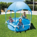 Rond Intex Canopy Metal Frame zwembad met zonneluifel 28209 Verkoop