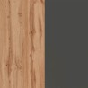 Moderne keuken eiland met 2 deuren houten tafel 125x90x90cm Deer 