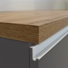 Moderne keuken eiland met 2 deuren houten tafel 125x90x90cm Deer 