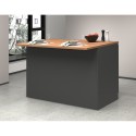 Moderne keuken eiland met 2 deuren houten tafel 125x90x90cm Deer 