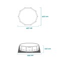 Bovengronds rond zwembad 427x107 cm Intex Prisma Frame Clearview 26722 Karakteristieken