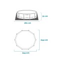 Rond bovengronds zwembad 244x51 cm Intex Metal Frame 28205 Kortingen