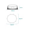 Rond bovengronds zwembad 244x51 cm Intex Metal Frame 28205 Kortingen