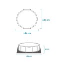 Rond Intex Canopy Metal Frame zwembad met zonneluifel 28209 Catalogus