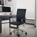 Elegante ergonomische bureaustoel van staal en kunstleer Cursus Verkoop