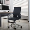 Elegante ergonomische bureaustoel van staal en kunstleer Cursus Verkoop