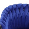 Design fluwelen fauteuil stoel met armleuningen keuken woonkamer Chantilly 