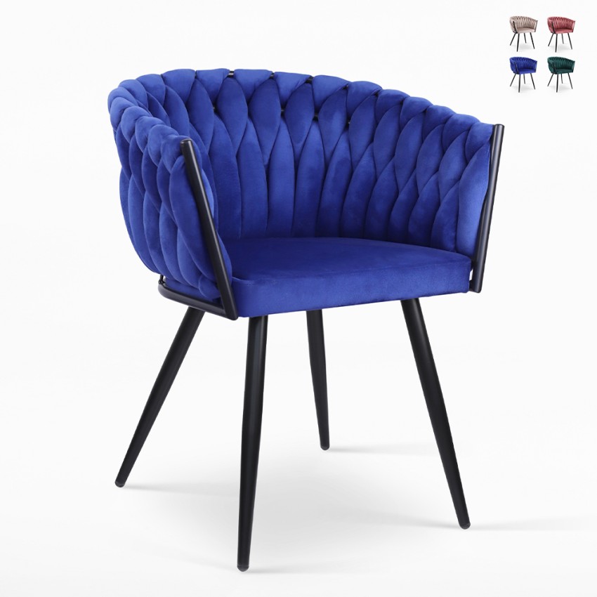 Design fluwelen fauteuil stoel met armleuningen keuken woonkamer Chantilly Aanbod Design fluwelen fauteuil stoel met armleuningen keuken woonkamer Chantilly Aanbod