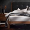 Houten kingsize tweepersoonsbed 180x200 cm met kunstleren hoofdbord Kate Catalogus