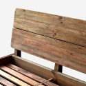 rustiek houten kingsize tweepersoonsbed 180x200 cm met hoofdbord Meryl Korting