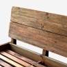 rustiek houten kingsize tweepersoonsbed 180x200 cm met hoofdbord Meryl Korting