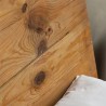 rustiek houten kingsize tweepersoonsbed 180x200 cm met hoofdbord Meryl Kortingen