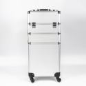 Schoonheidsspecialiste trolley make-up koffer met 4 wielen Sirius Keuze