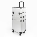 Schoonheidsspecialiste trolley make-up koffer met 4 wielen Sirius Aanbieding