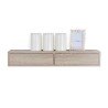 Moderne Wandplank met 2 Laden Woonkamer Domino 