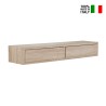 Moderne Wandplank met 2 Laden Woonkamer Domino 