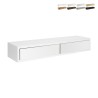 Wandplank met 2 lades moderne design Domino Maxi woonkamer Afmetingen