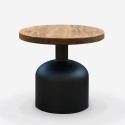 Ronde lage houten salontafel 50 cm Bruce Verkoop