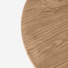 Ronde lage houten salontafel 50 cm Bruce Aanbod
