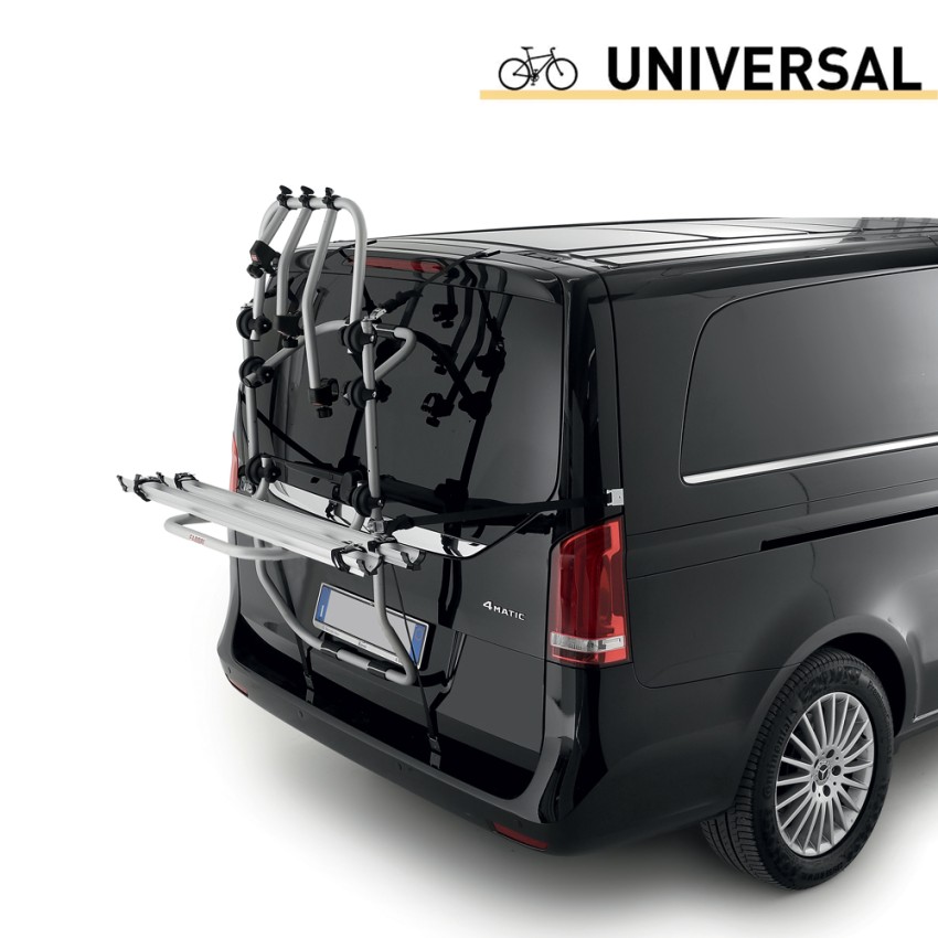 Universele fietsendrager voor 2 fietsen achterklep Bici Ok 2 Van Aanbieding Universele fietsendrager voor 2 fietsen achterklep Bici Ok 2 Van Aanbieding