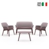 Outdoor loungeset bestaande uit 2 fauteuils, bank en tafel Luxor Lounge Catalogus