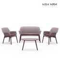 Outdoor loungeset bestaande uit 2 fauteuils, bank en tafel Luxor Lounge Verkoop