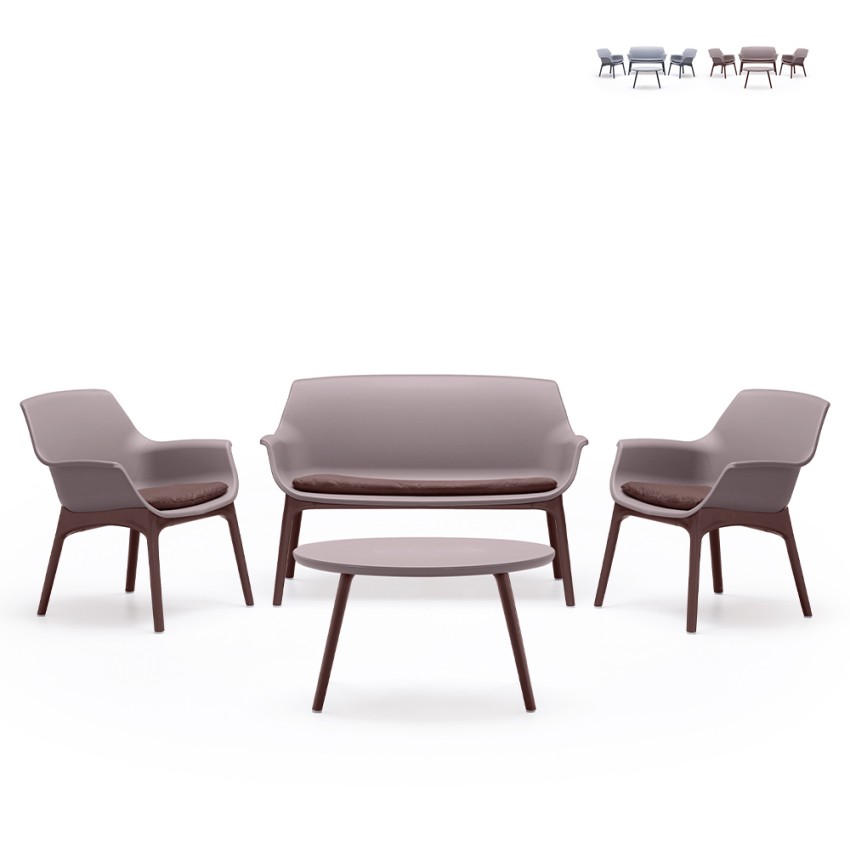 Outdoor loungeset bestaande uit 2 fauteuils, bank en tafel Luxor Lounge Verkoop Outdoor loungeset bestaande uit 2 fauteuils, bank en tafel Luxor Lounge Verkoop
