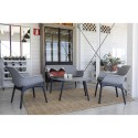 Salotto voor buiten in de tuin set 2 fauteuils bank tafeltje Luxor Lounge Prijs