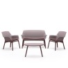 Outdoor loungeset bestaande uit 2 fauteuils, bank en tafel Luxor Lounge Keuze