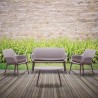 Outdoor loungeset bestaande uit 2 fauteuils, bank en tafel Luxor Lounge Korting