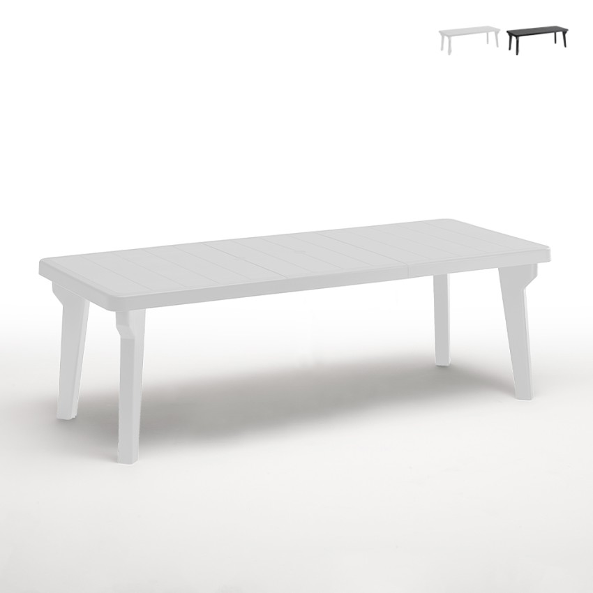 Uitschuifbare buitentafel 160-220x90 cm van polypropyleen Bergen Verkoop