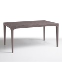Rechthoekige buitentafel 150x90 cm voor tuin, bar of restaurant Oslo Afmetingen