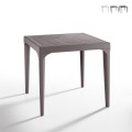 Vierkante polypropyleen tafel voor buiten 80x80 cm Malmo Aanbieding