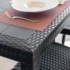 Buitentafel 150x90 cm in polypropyleen rotan Houston 