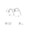 Externe steun S910 wielen armleuningen ligbed Serendipity S010 Arkema 