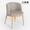 Gewatteerde stoffen stoel lounge stoel Lizak Aanbieding