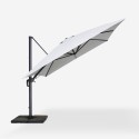Verstelbare, draaibare zweefparasol van 3x4 m Jungle Dark Keuze