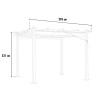 Aluminium pergola tuinpaviljoen voor buiten 3x3 m Firenze UV Moon Kosten